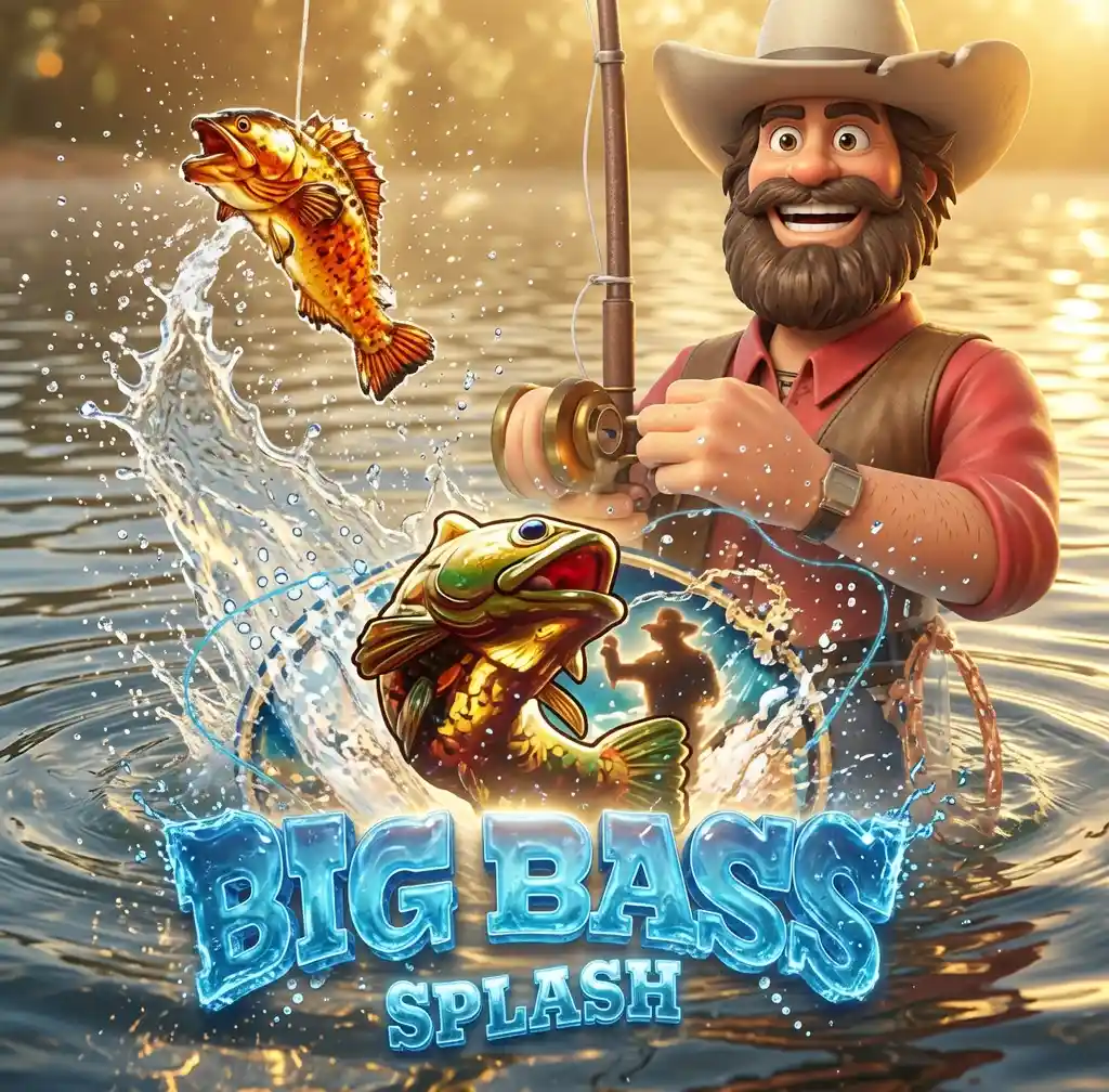 Slot Big Bass Splash con pescatore